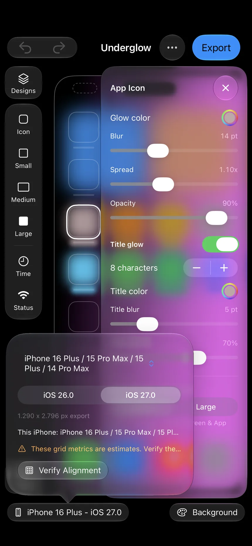 Device and iOS version picker